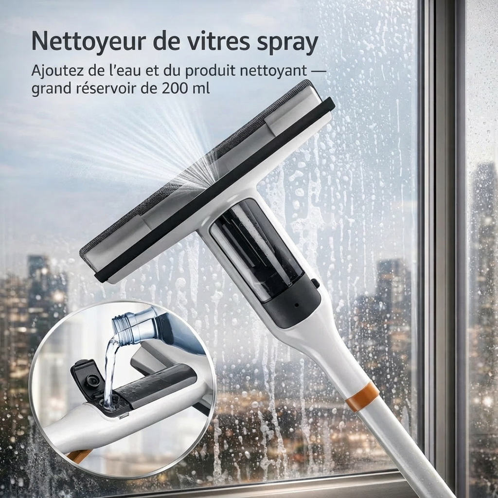 ClairNet — Des vitres impeccables en un seul geste